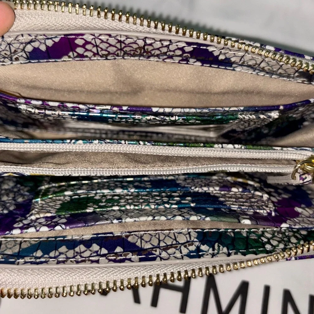 Brahmin Large Duxbury Satchel Snake Print 3 Pc Set. - Picture 7 of 10